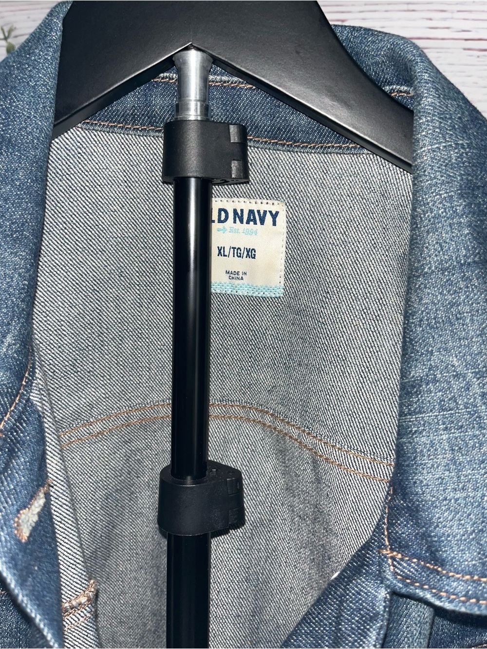 Old Navy Light Blue Denim Trucker Jacket - Picture 3 of 4